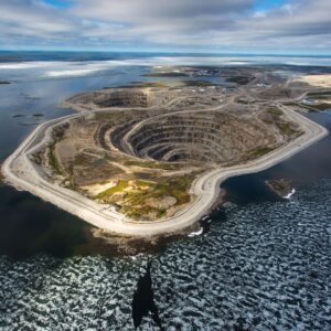 thejewelleryeditor.com Aerial view of Diavik diamond mine in Canada